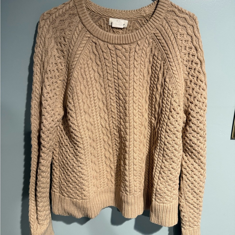 Vineyard Vines Beige Cable Knit Sweater